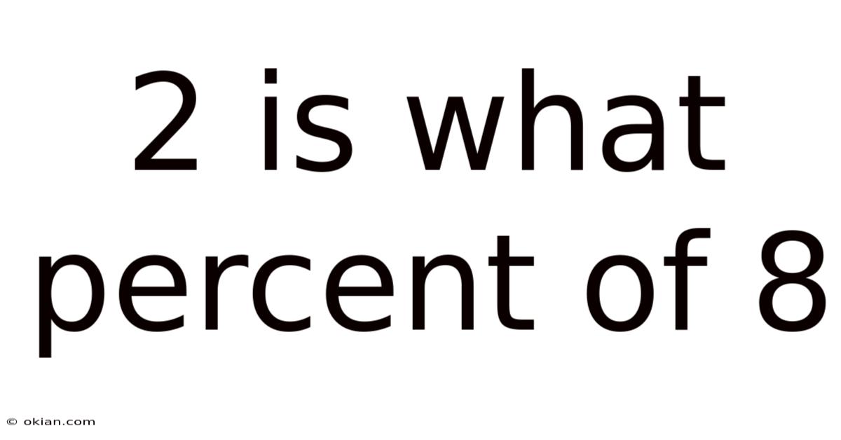2 Is What Percent Of 8
