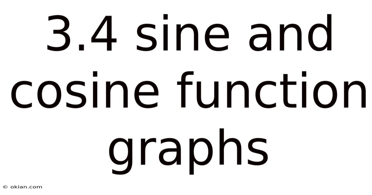 3.4 Sine And Cosine Function Graphs