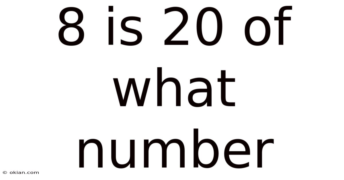 8 Is 20 Of What Number