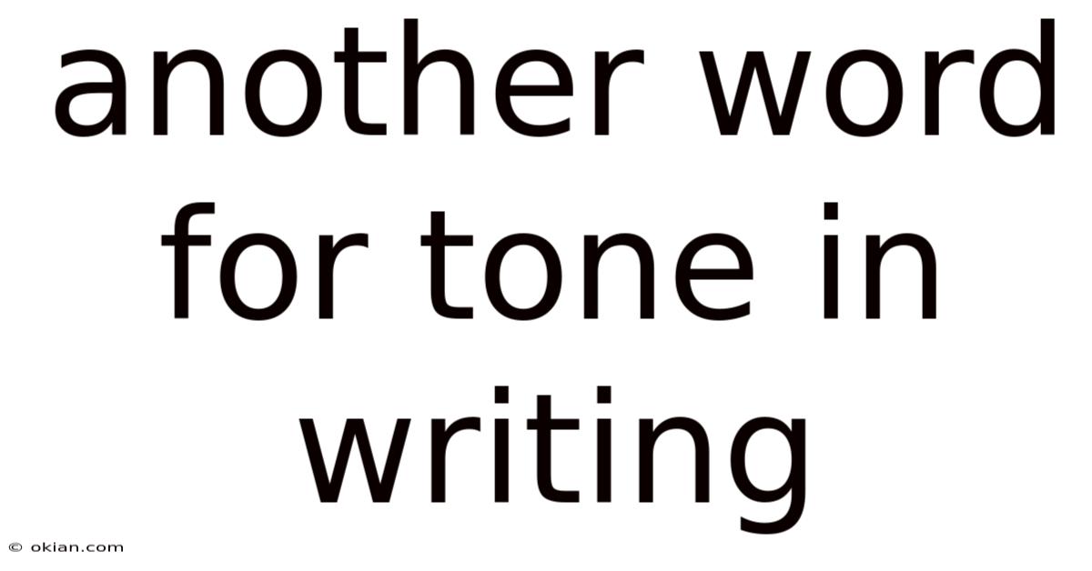 Another Word For Tone In Writing