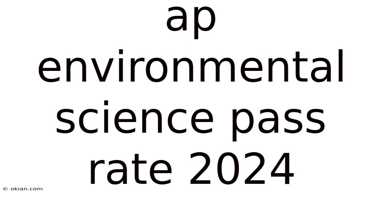 Ap Environmental Science Pass Rate 2024