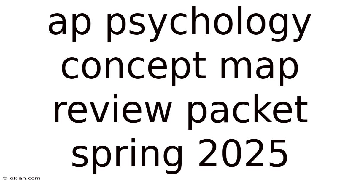 Ap Psychology Concept Map Review Packet Spring 2025
