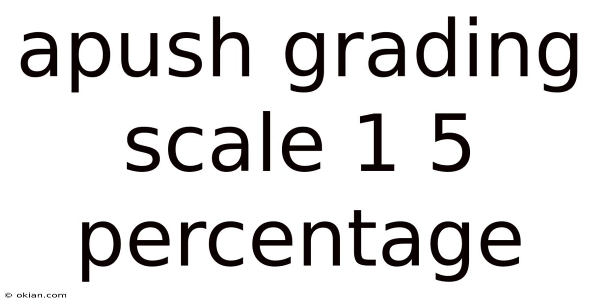 Apush Grading Scale 1 5 Percentage