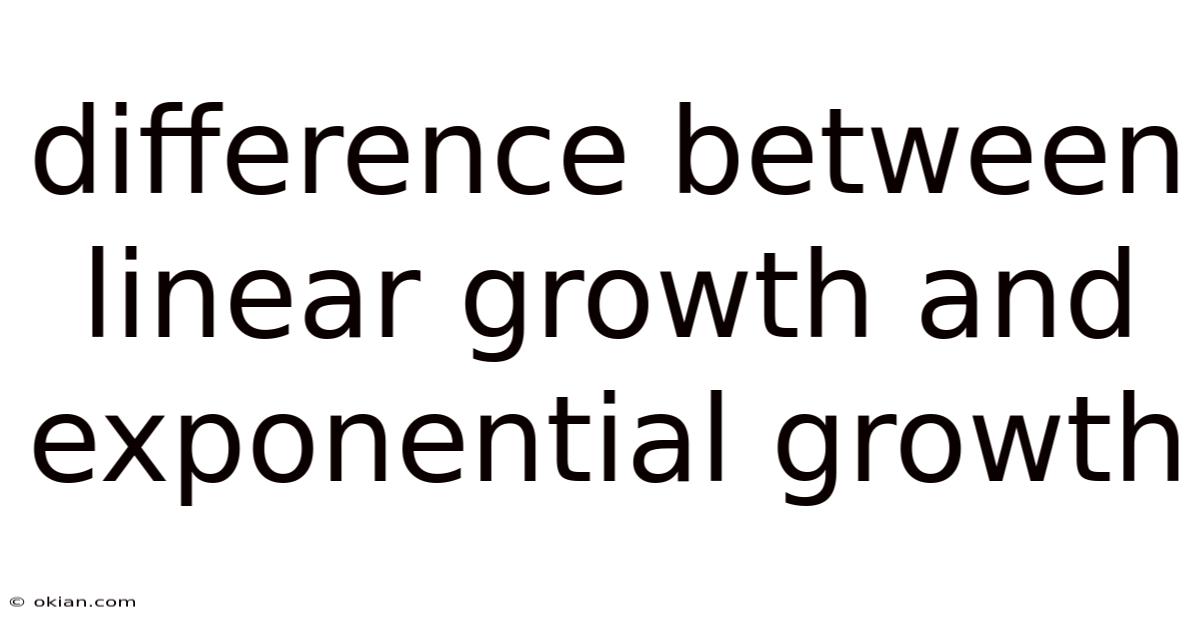 Difference Between Linear Growth And Exponential Growth