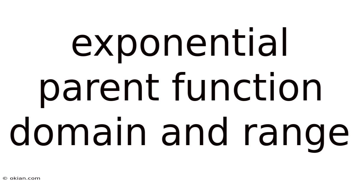 Exponential Parent Function Domain And Range