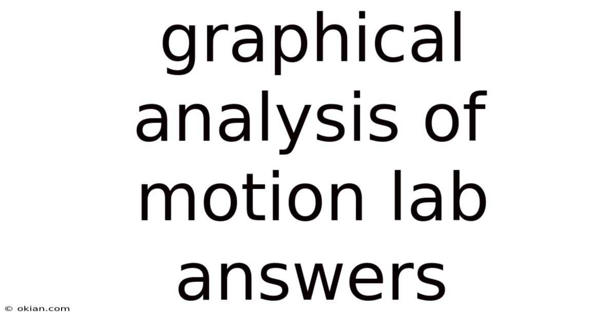 Graphical Analysis Of Motion Lab Answers