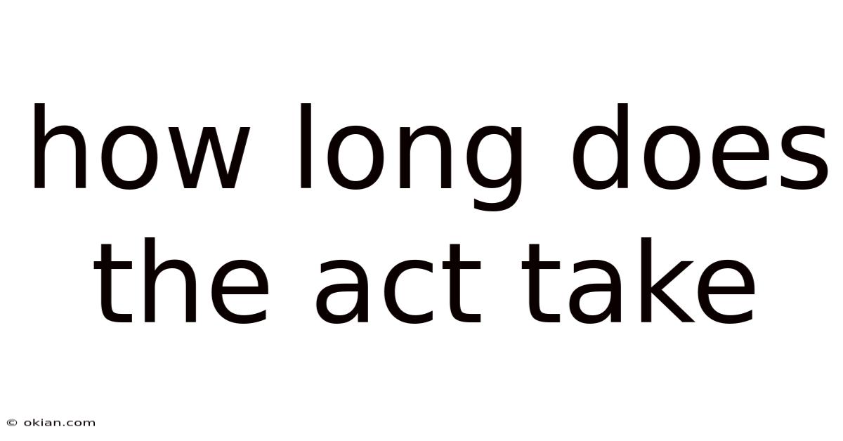 How Long Does The Act Take