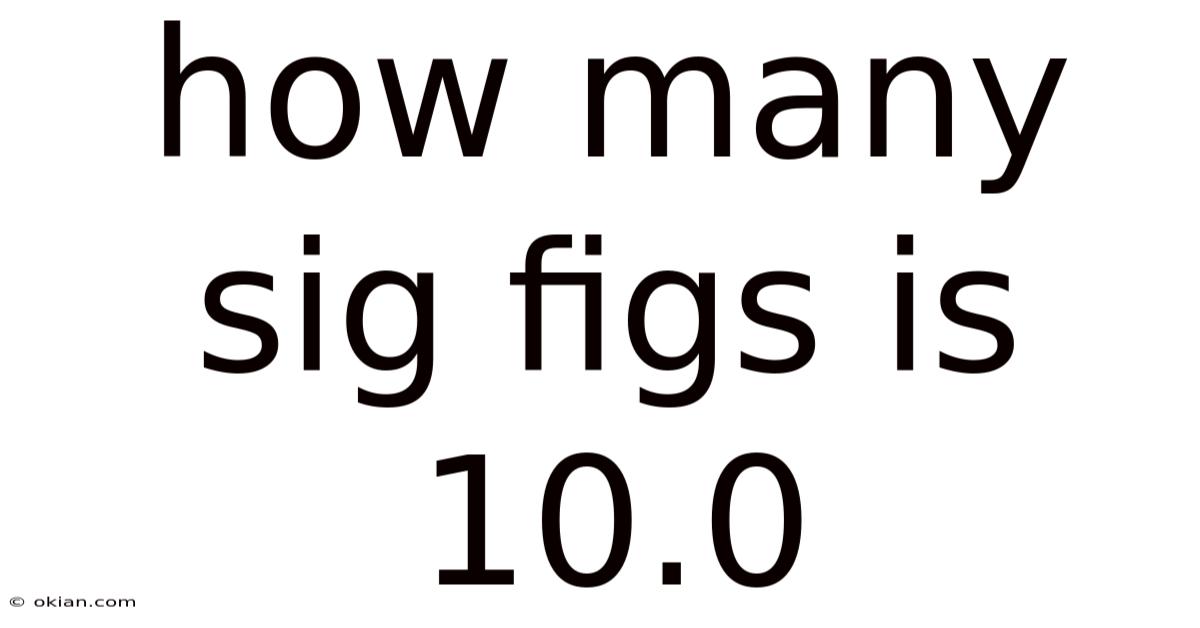 How Many Sig Figs Is 10.0