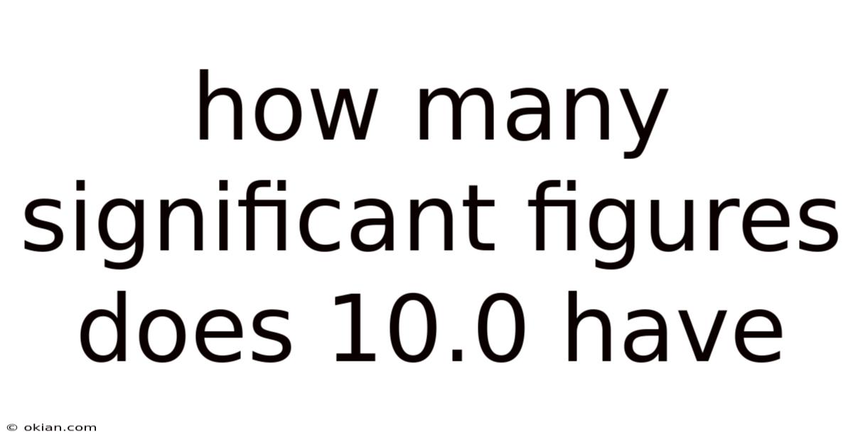 How Many Significant Figures Does 10.0 Have