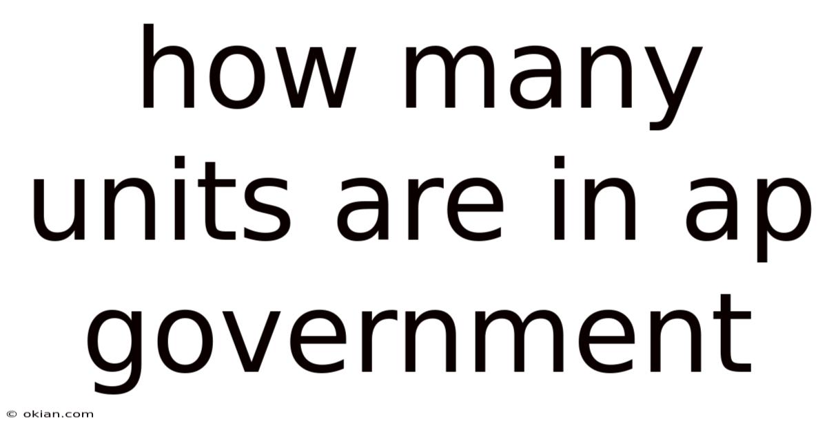 How Many Units Are In Ap Government