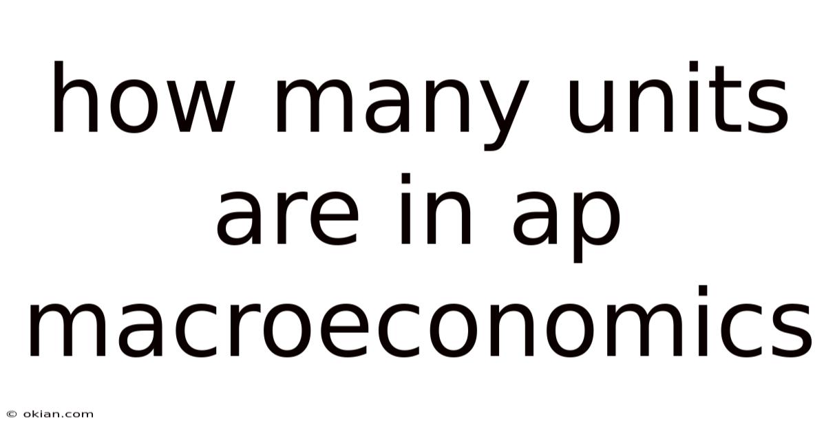 How Many Units Are In Ap Macroeconomics