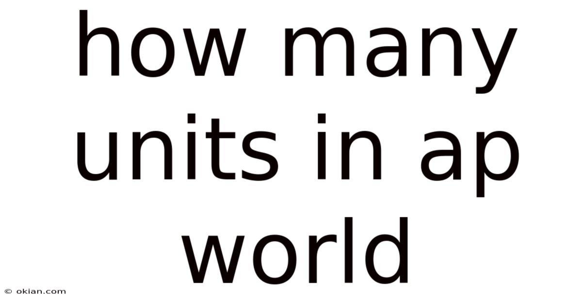 How Many Units In Ap World