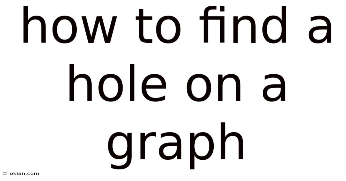 How To Find A Hole On A Graph