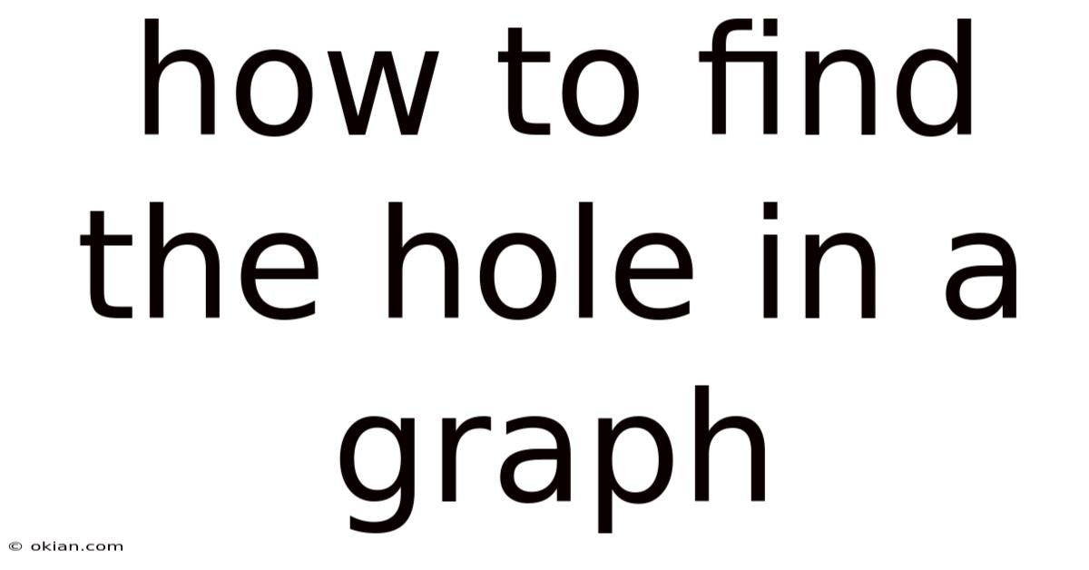 How To Find The Hole In A Graph