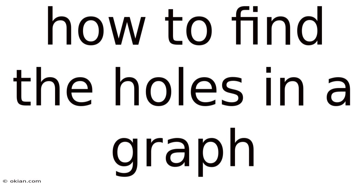 How To Find The Holes In A Graph