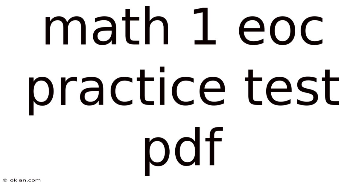 Math 1 Eoc Practice Test Pdf