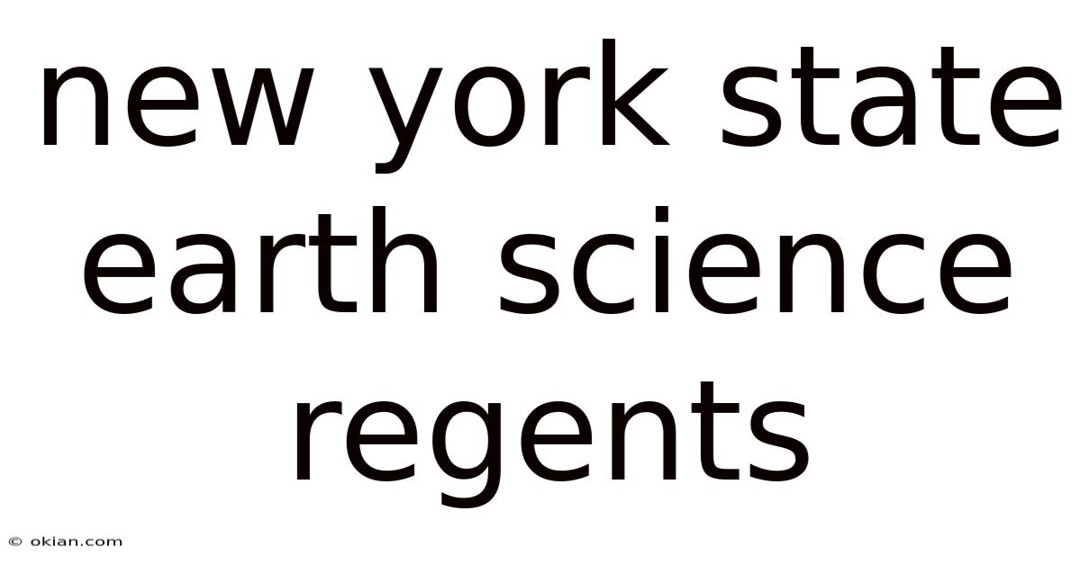 New York State Earth Science Regents
