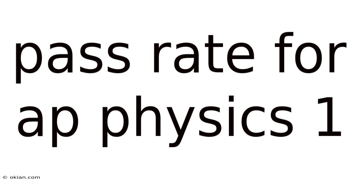 Pass Rate For Ap Physics 1