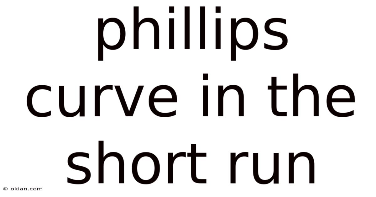 Phillips Curve In The Short Run