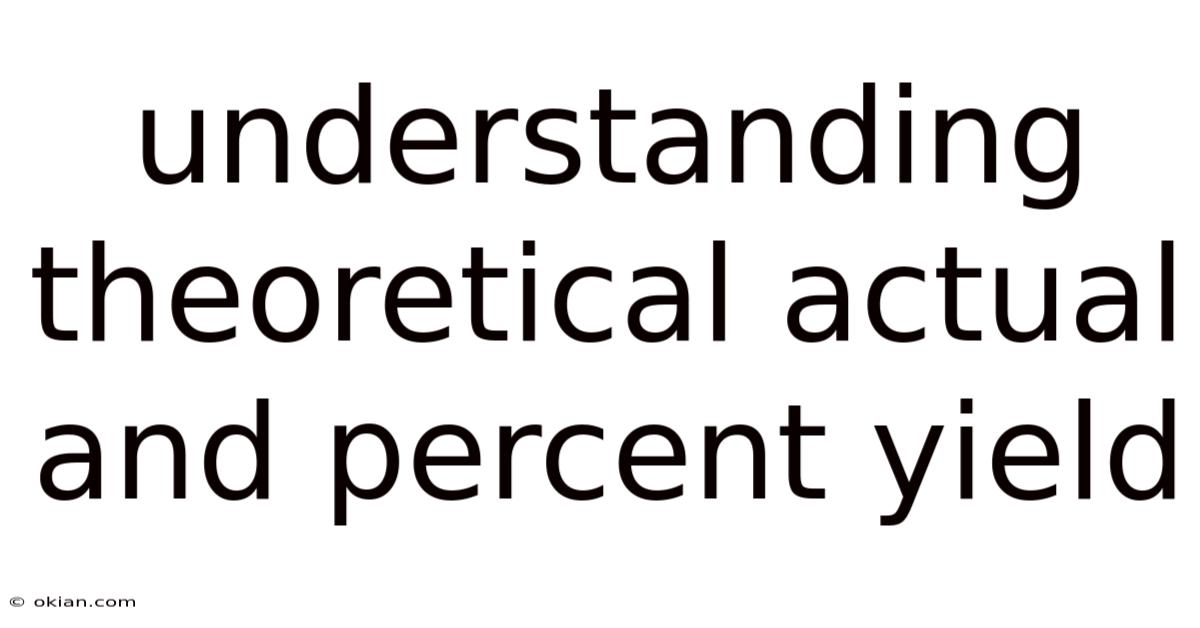 Understanding Theoretical Actual And Percent Yield