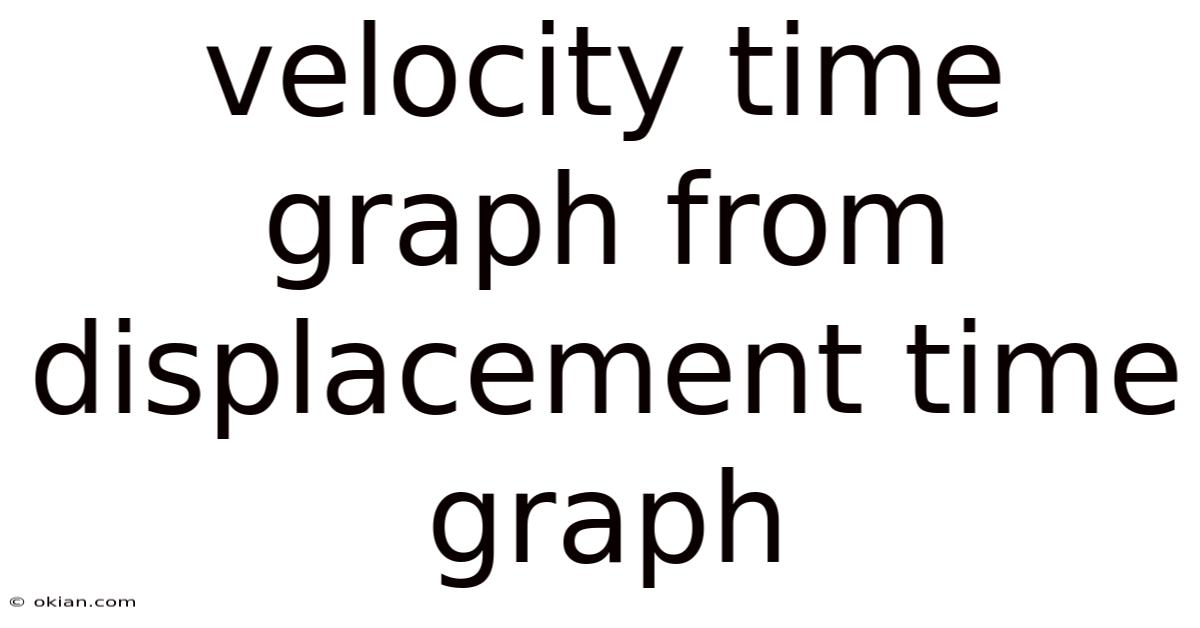 Velocity Time Graph From Displacement Time Graph