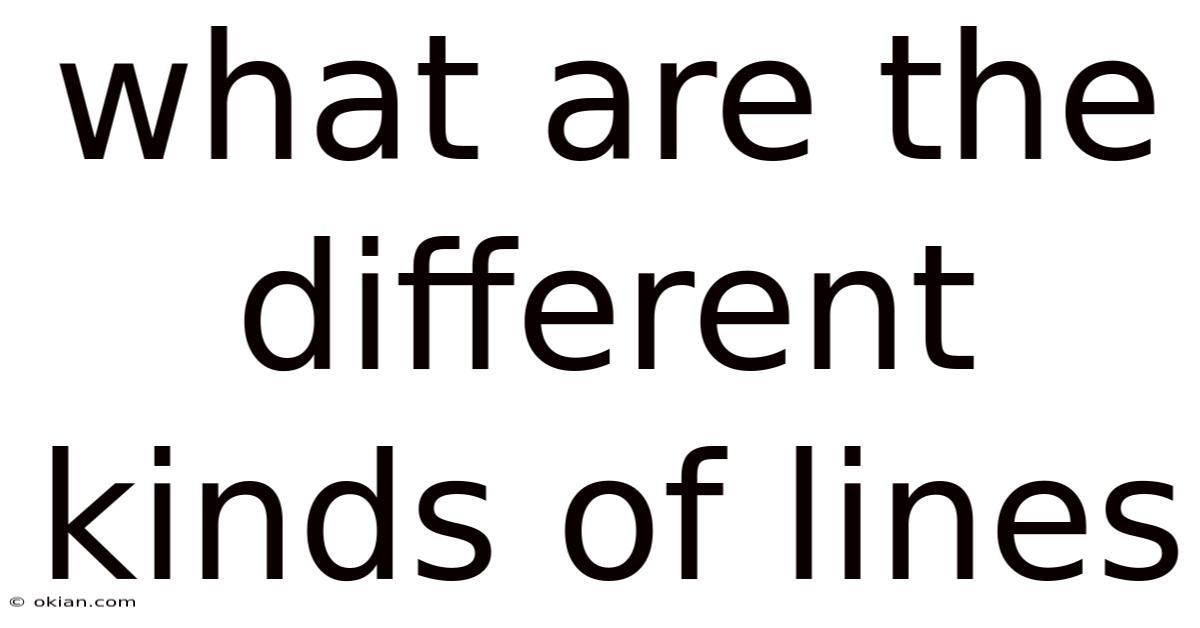 What Are The Different Kinds Of Lines