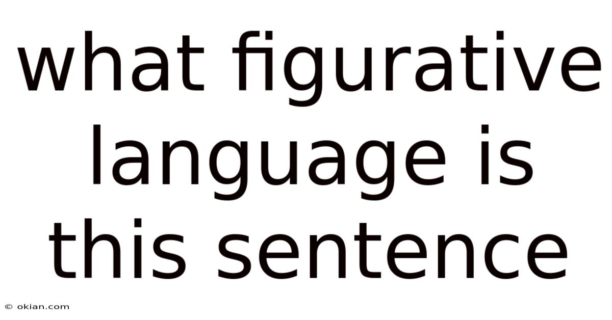 What Figurative Language Is This Sentence