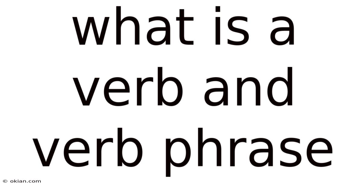 What Is A Verb And Verb Phrase