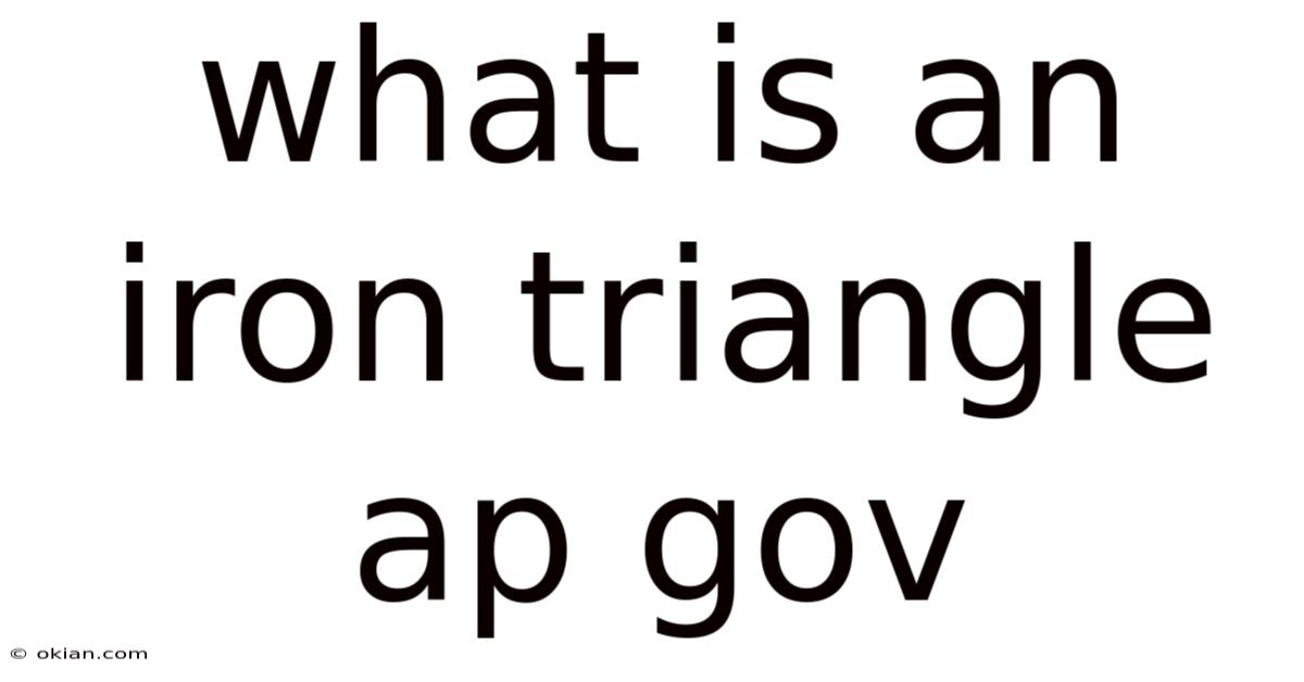 What Is An Iron Triangle Ap Gov