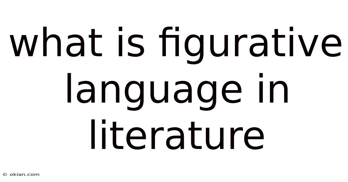 What Is Figurative Language In Literature