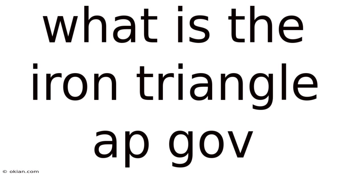 What Is The Iron Triangle Ap Gov