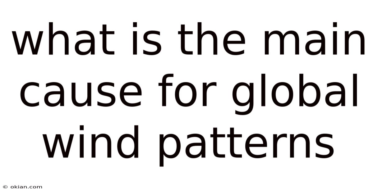 What Is The Main Cause For Global Wind Patterns