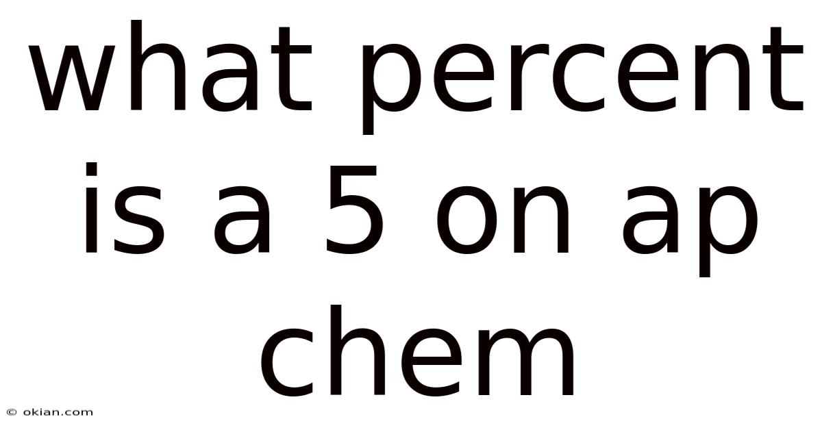 What Percent Is A 5 On Ap Chem