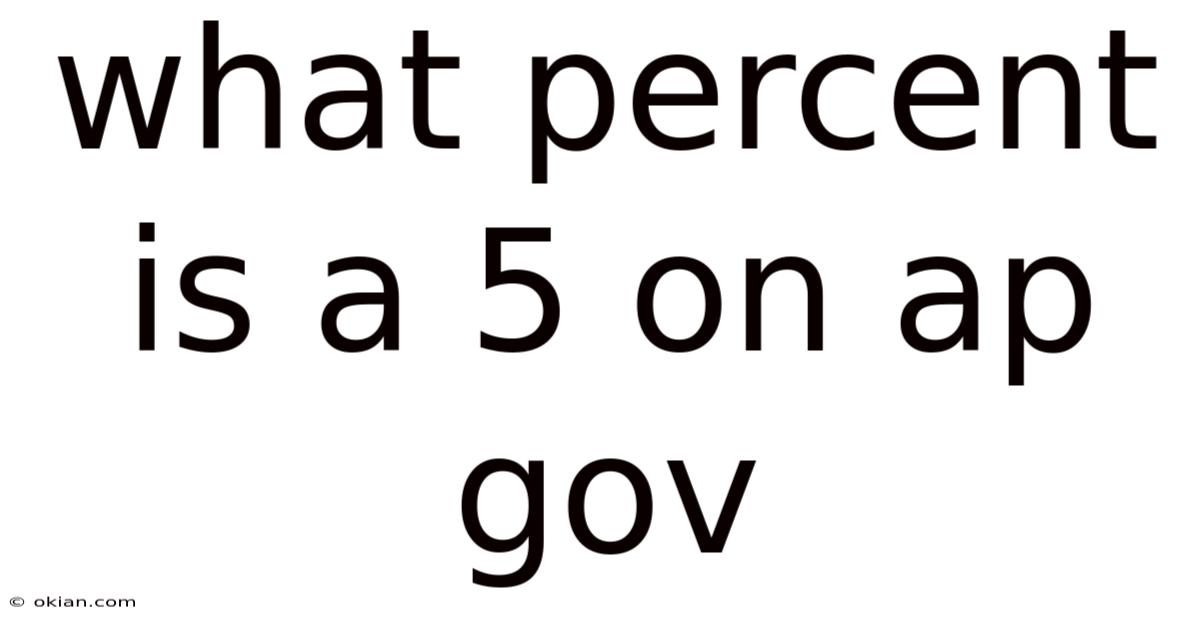 What Percent Is A 5 On Ap Gov