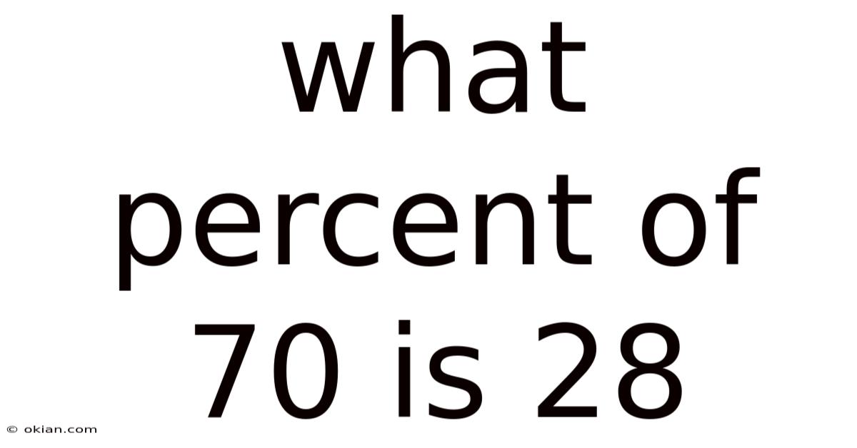 What Percent Of 70 Is 28