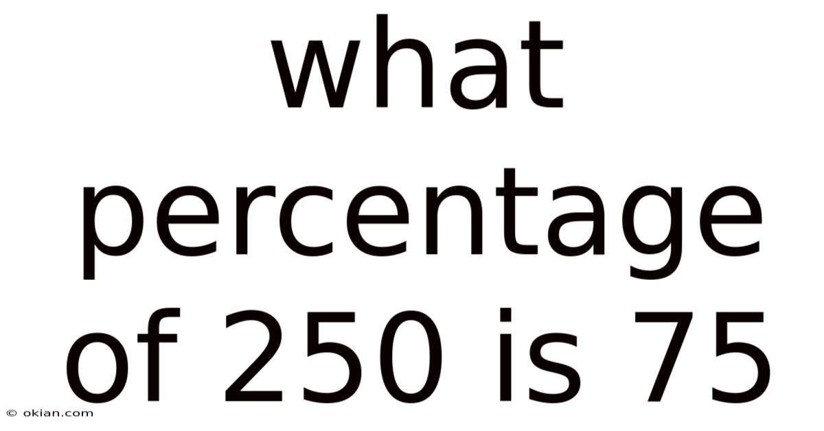 What Percentage Of 250 Is 75
