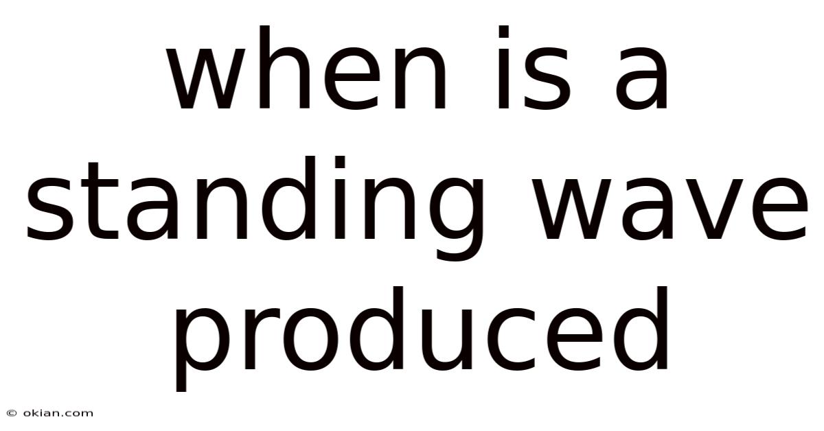 When Is A Standing Wave Produced