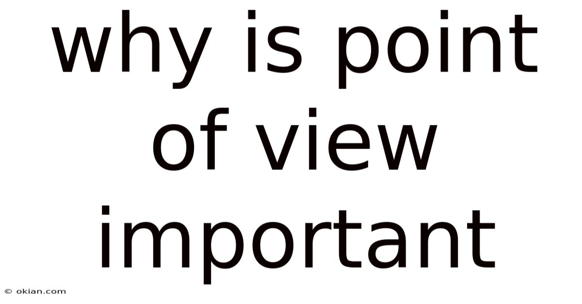 Why Is Point Of View Important